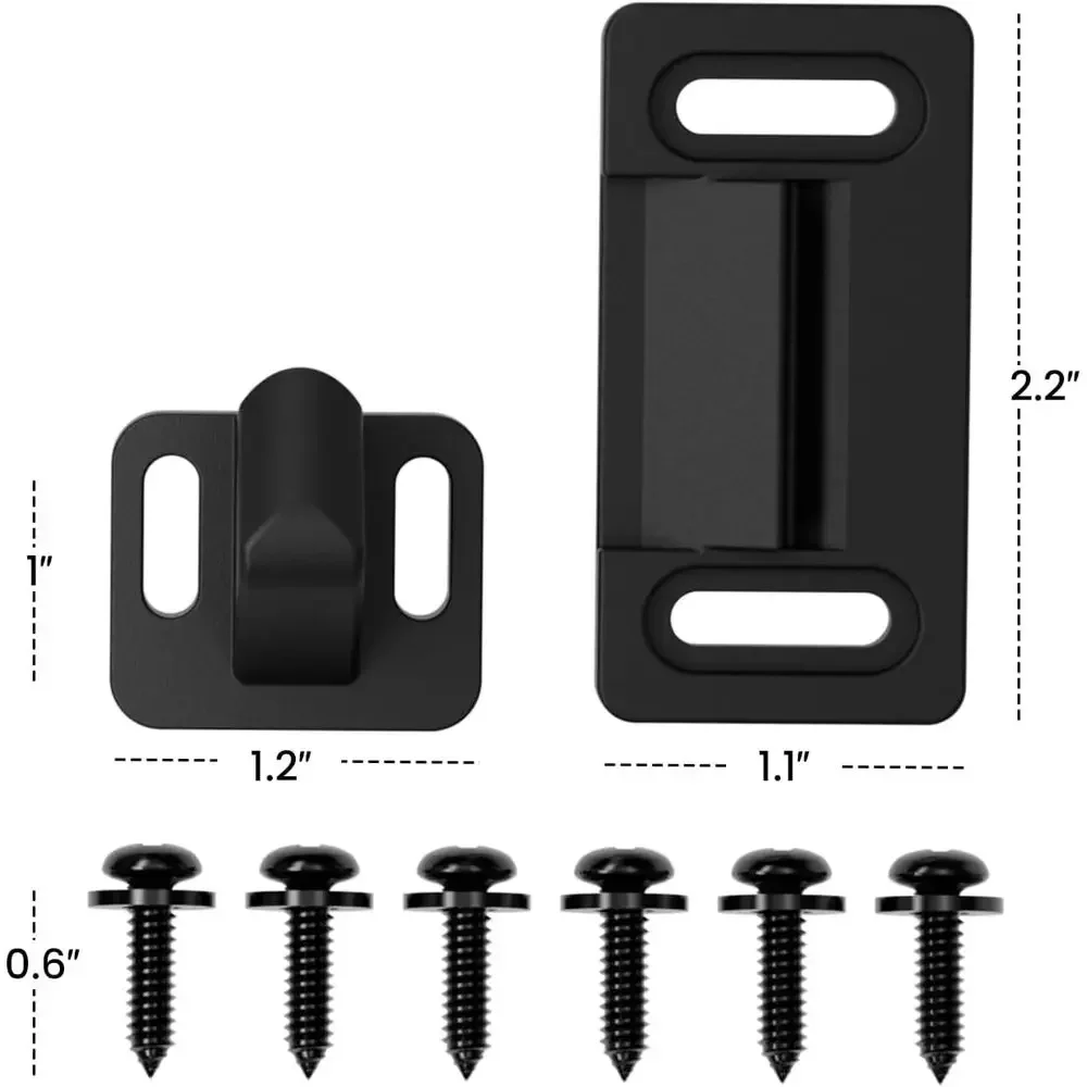 Safoner Aluminum RV Screen Door Latch Right Handle Replacement Kit for Travel Trailer, Camper, Motorhome- RV Accessories for Ins view 6