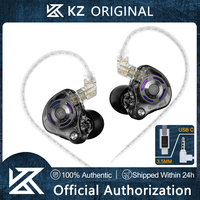 KZ Gale In-Ear Gaming Earphones 7.1 Stereo E-sports Bass Metal Earbuds for Video Game Stage Live Wired Headphones With HD Mic