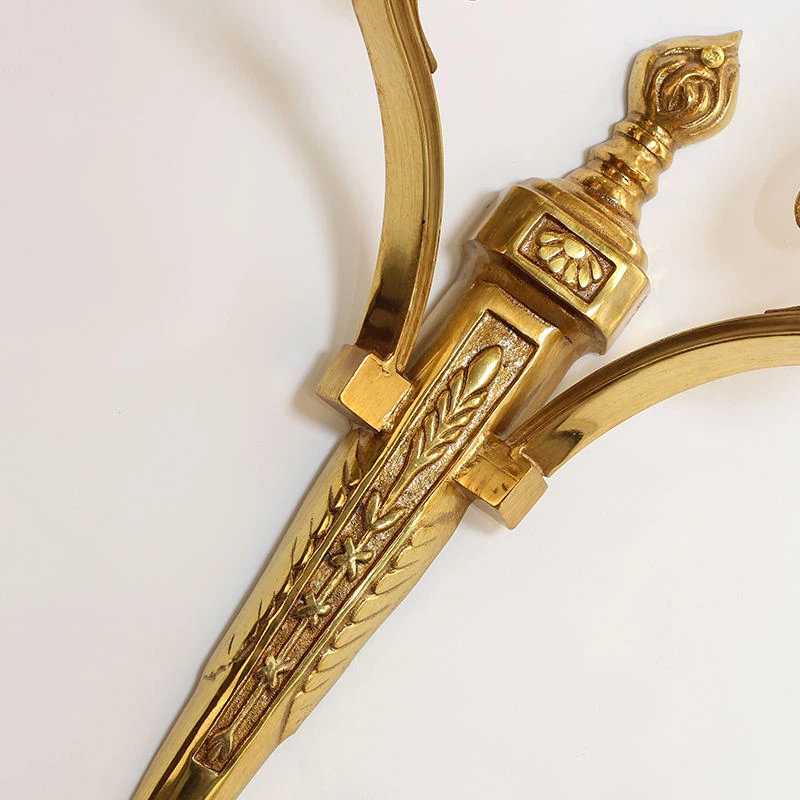 European Copper Villa Living Room Lighting Dining Living Room Decoration Sconce Wall Lamp