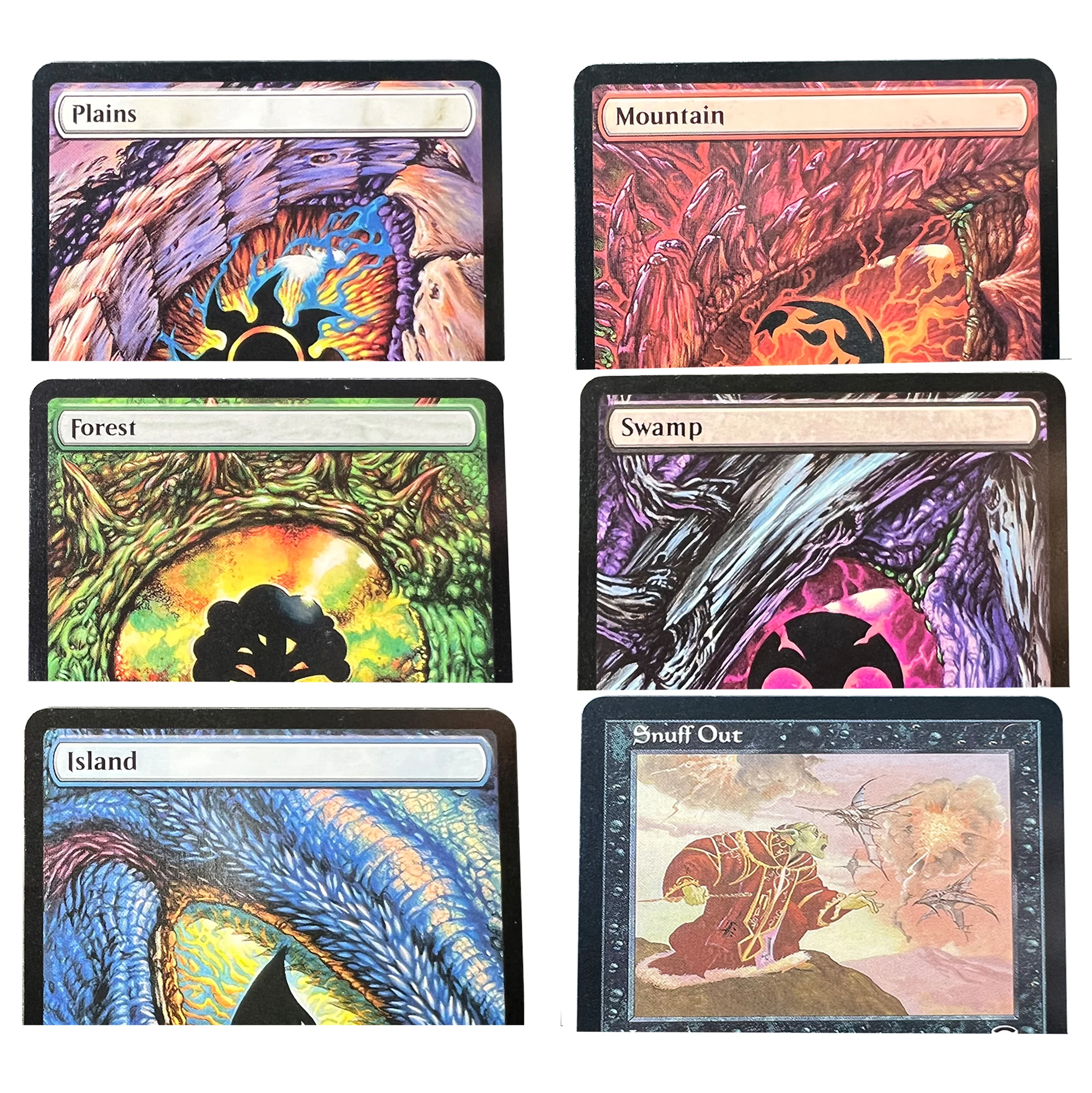 Dragon's Eye Lands Forest Island SwampSnuff Out MMQ TDM Snuff Out MMQ Regular TCG Cusom English Card Quality Board Trading Card