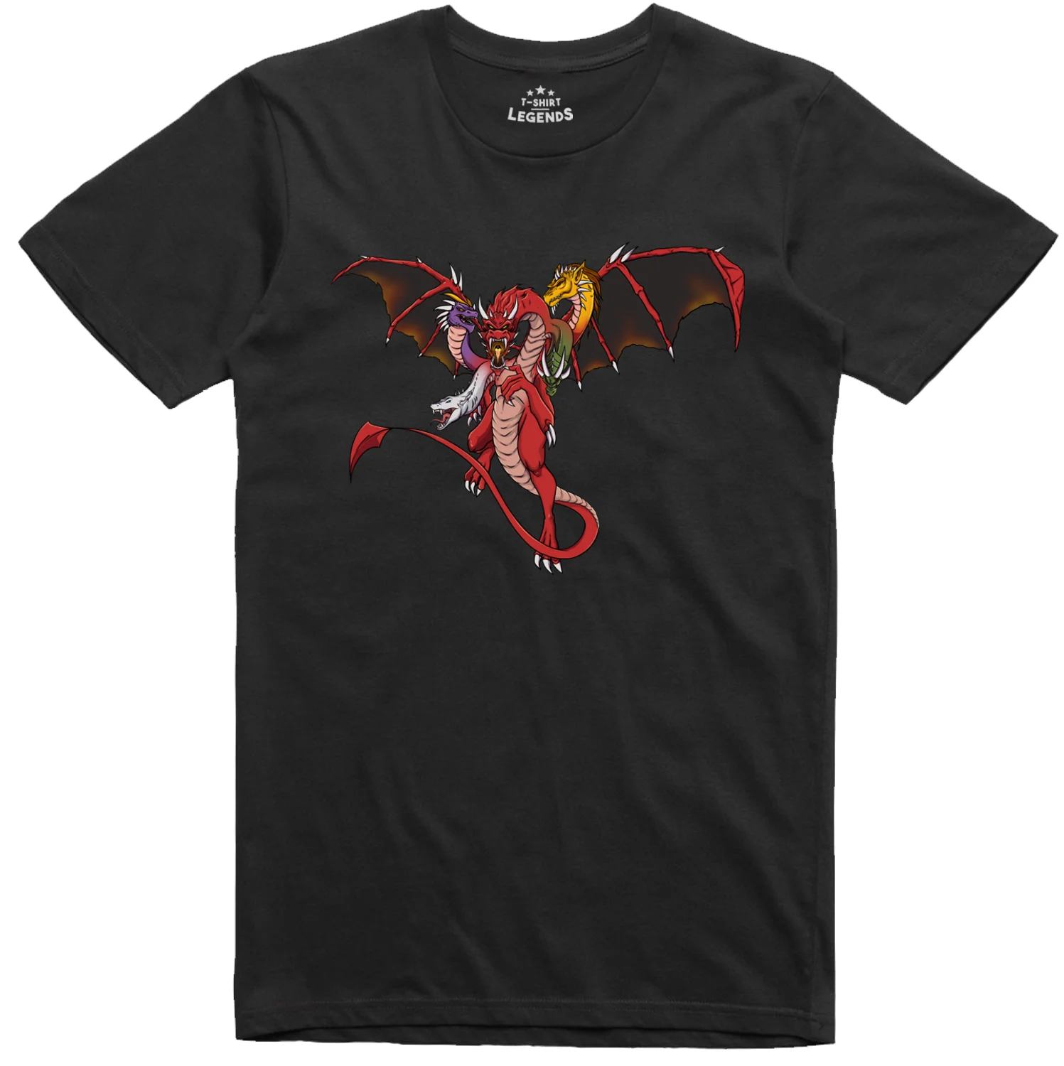 Tiamat Dragon T-Shirt Men's  Role Set Retro Normal Cut T-Shirt-