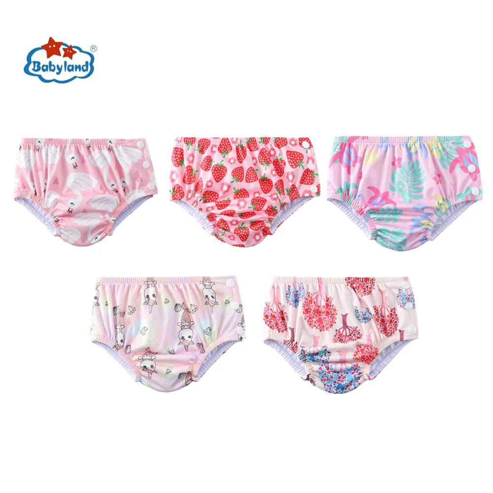 【BABYLAND] 5pcs/Lot Wholesale Baby Swimming Pool Diapers Swimwear Popular Swimming Pants Waterproof Swimmming Diapers 0-2 Years