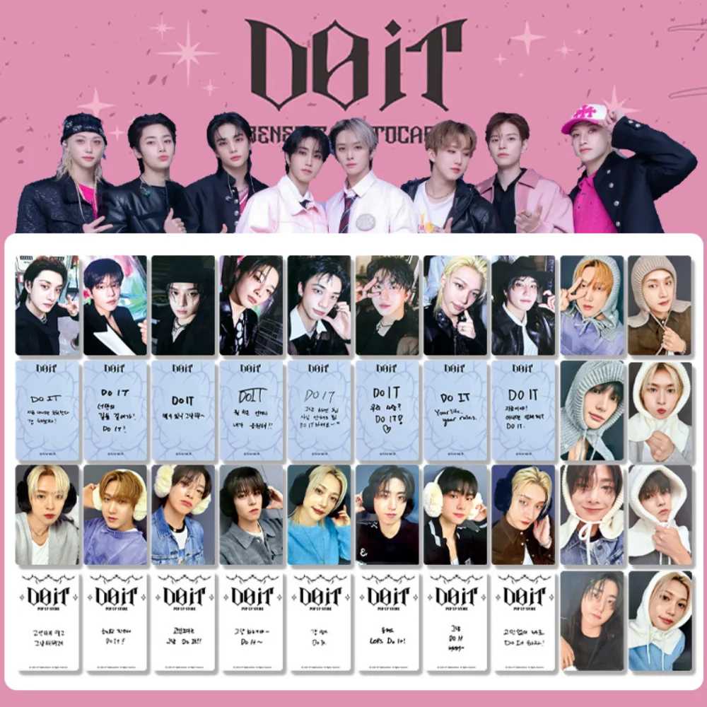 

8 шт. StrayKids DO IT KPOP, новый альбом, поп-музыкальная группа, любимые фотографии знаменитостей, карта ЛОМО, счастливая карта, подарок