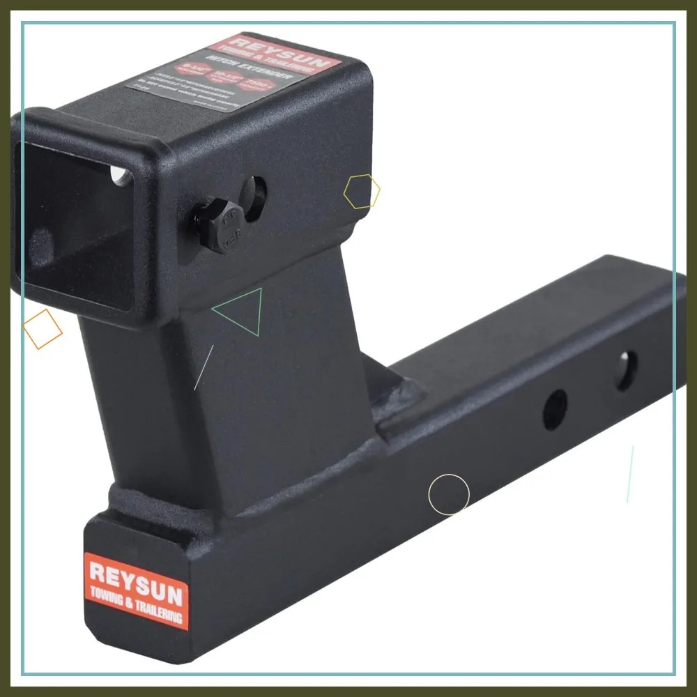 

6.25 Inch Trailer Hitch Riser with 2 Inch Receiver, Adjustable Length, 7500 lbs Capacity