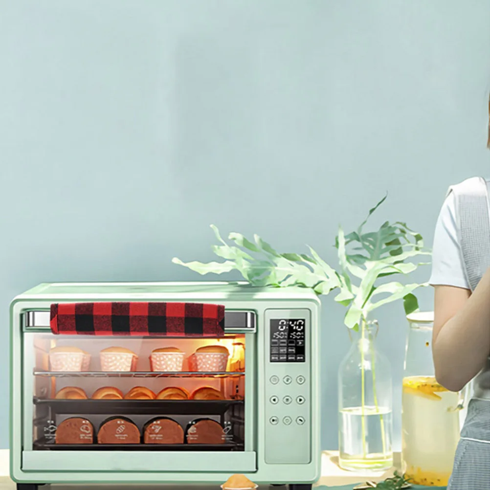 

3Pcs Handle Protector Christmas Decor Fits Round Shapes Refrigerator Oven Dishwasher Microwave Easy Install Door Handle Covers