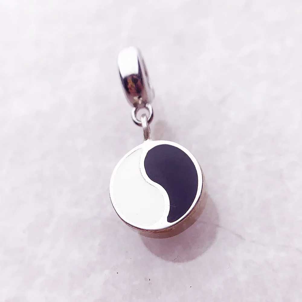 Fashion Unisex Best Friends Fantastic Pretty Ying Yang Taiji Bagua Charm Pendant 925 Sterling Silver Jewelry For Lovers Gifts