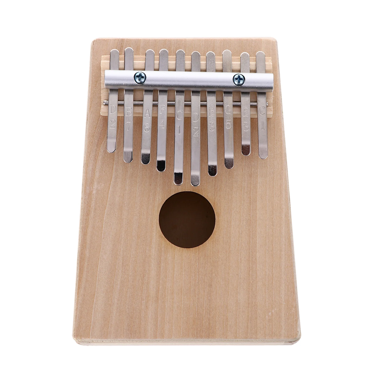 Portable Piano Finger Thumb DIY 10 Keys Wood Musical Instrument Suite Upper and Lower Plywood Child