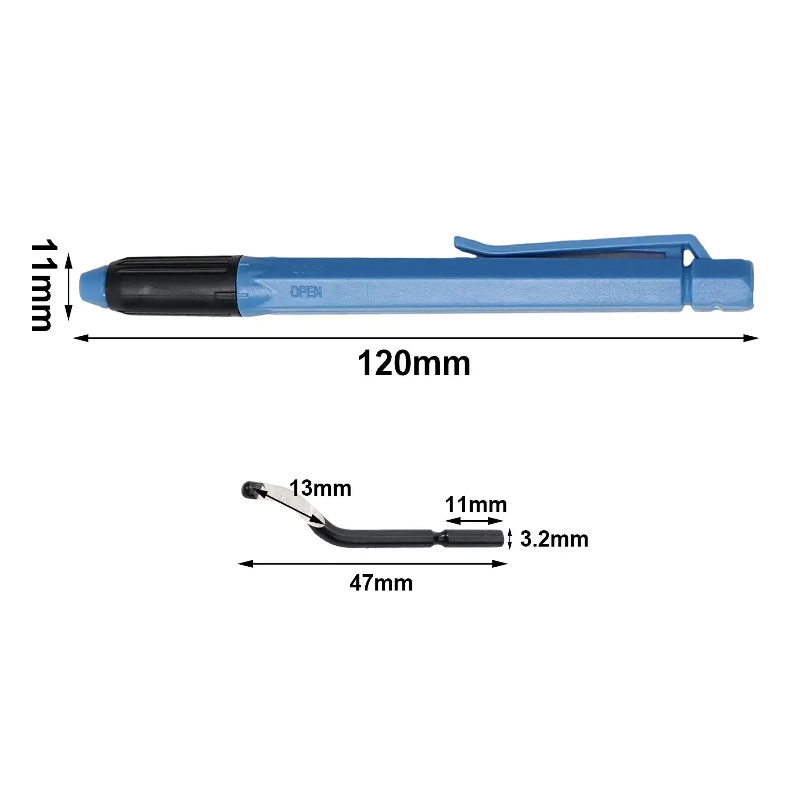 1 Stuk Ontbramen Gereedschapskit Eo2000 Ontbramen Handvat Met Mes Plastic Metalen Hout Ontbramen Gereedschap Trimmen Cutter Schraper