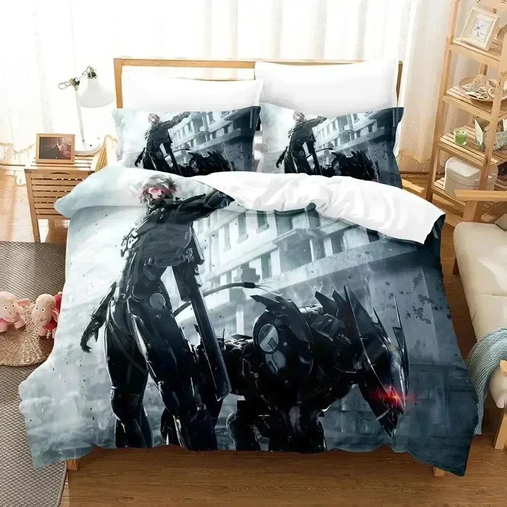 METAL GEAR RISING REVENGEANCE on Steam Bedding Set Duvet Cover Sheet Printed Pillowcase Full Queen King Size Comforter Bedroom