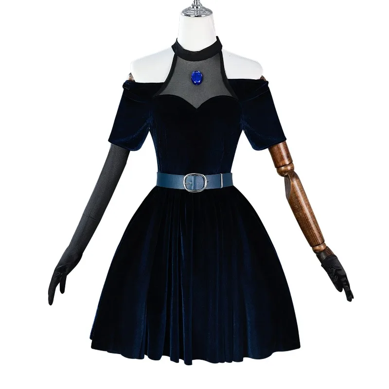 Anime Nier Automata Vestito Cosplay Uomo Donna Alien Stage Cosplay Outfit Parrucca Travestimento Costume Plus Size Fancy Party Abito nero