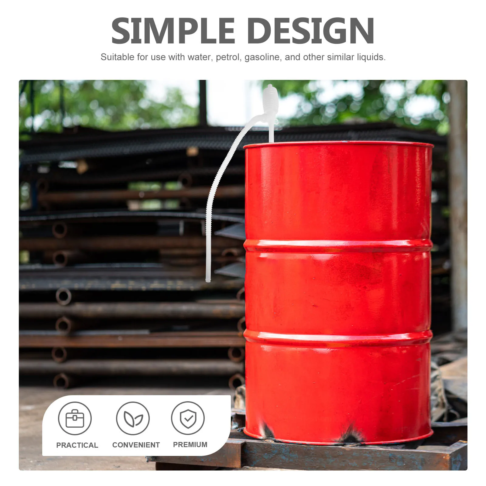 

For Fuel Transfer High Flow Hand Pump For Oil Water Siphon Pump Heavy Duty Extraction Tool