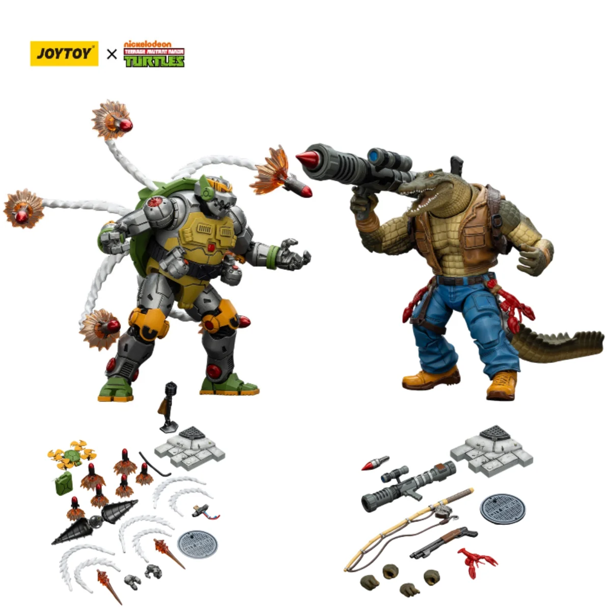 

In Stock JOYTOY Reptile & Robot Warrior 2-Pack 1/18 Scale JT02526 Movable Action Figure Collectible Model Toy Holiday Gift
