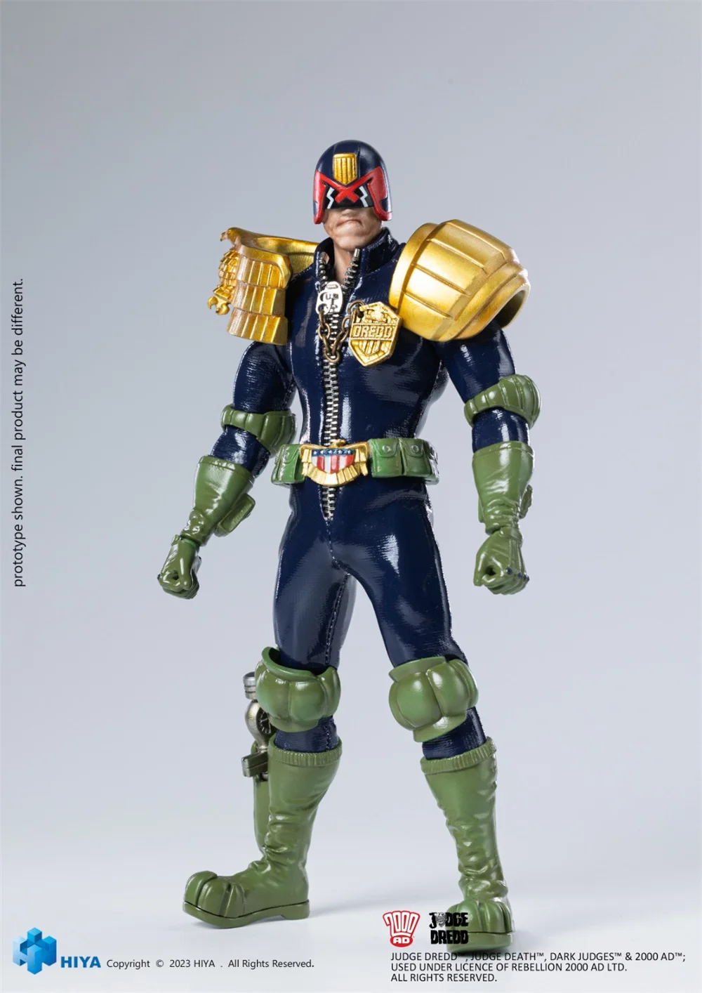 In Stock HIYA 1/12 Scale Special Police Judge Comic Judge Dredd Full Set Model 16cm Action Figure Doll Toys for Fans