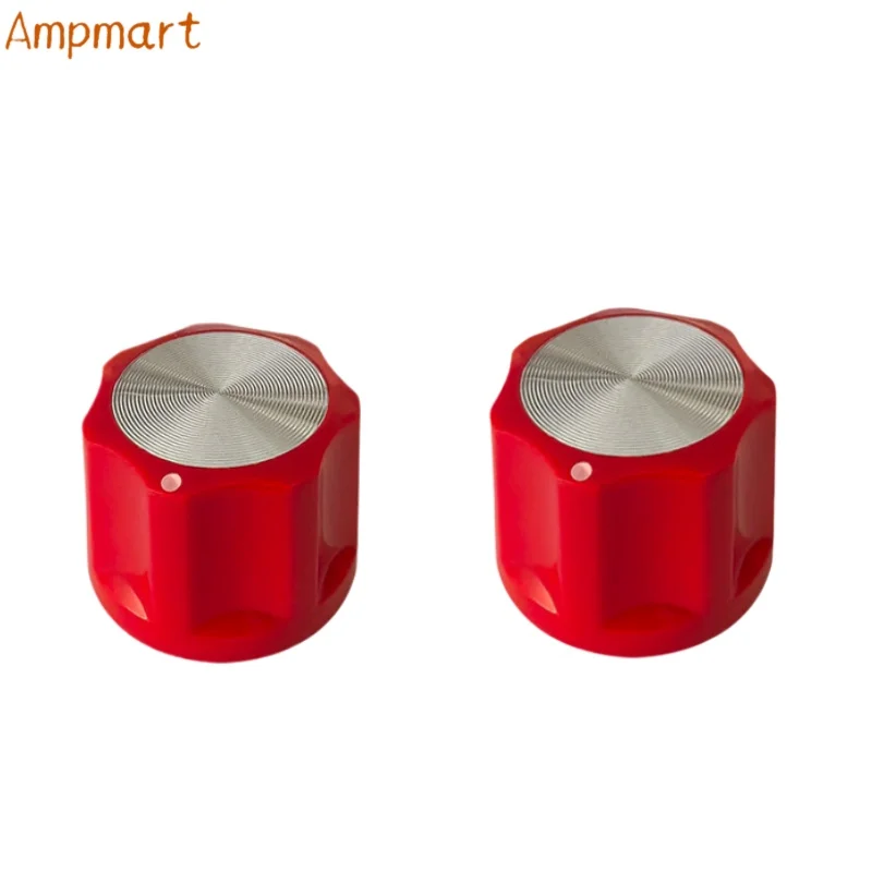 Ampmart 21x16mm Audio-Reglerknopf mit innenliegendem Kupfereinsatz, Potentiometerknopf für DIY-Gitarreneffektpedale und Röhrenverstärker – Detail 4