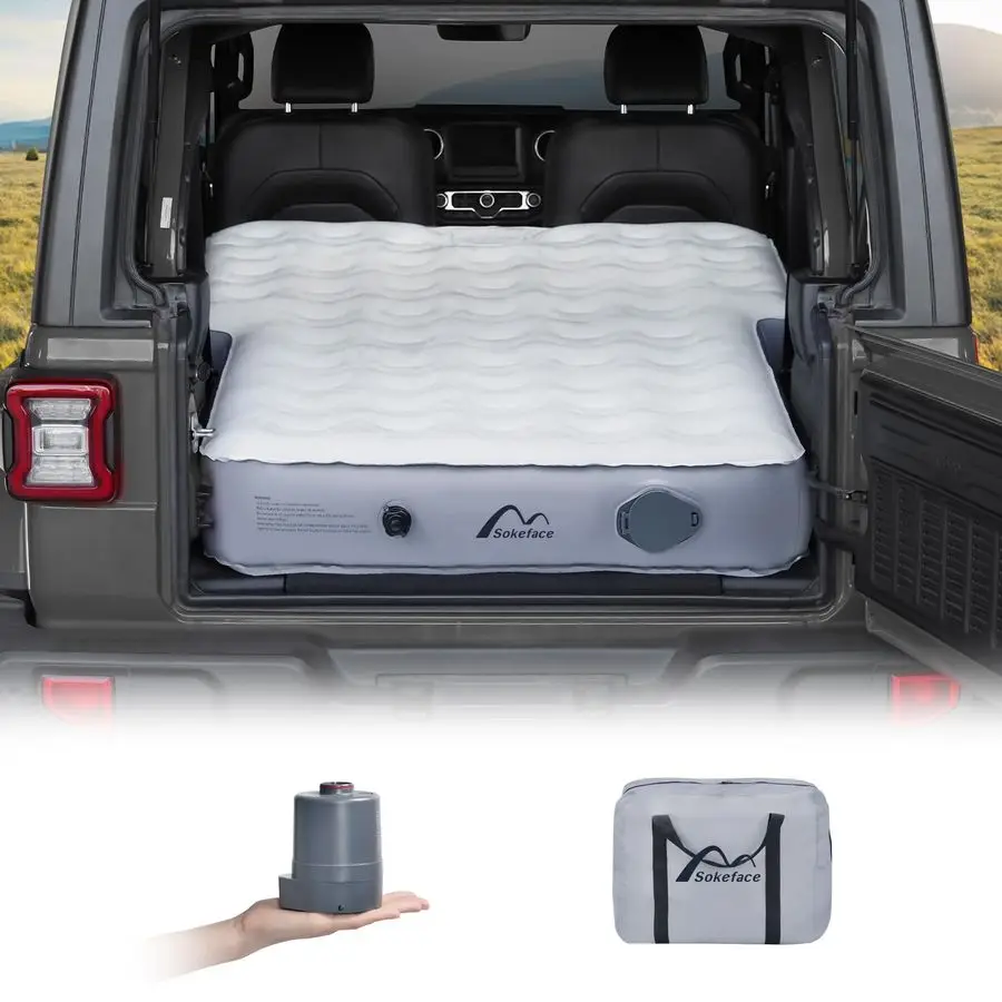

Air Mattress Jeep Wrangler Air Mattress Jeep Mattress with Wireless Air Pump,Car Mattress Jeep Wrangler Bed 10inch SUV Camping B