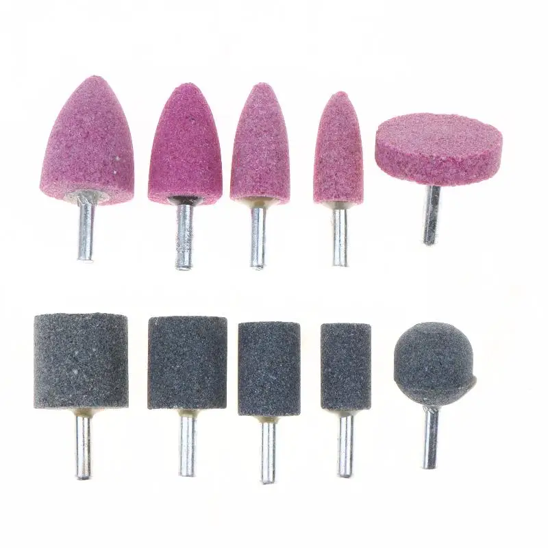 1Set Metal Grinding Stone Set Polishing Sanding Rust Removal Deburring Grinding Wheel Sandpaper 1/4