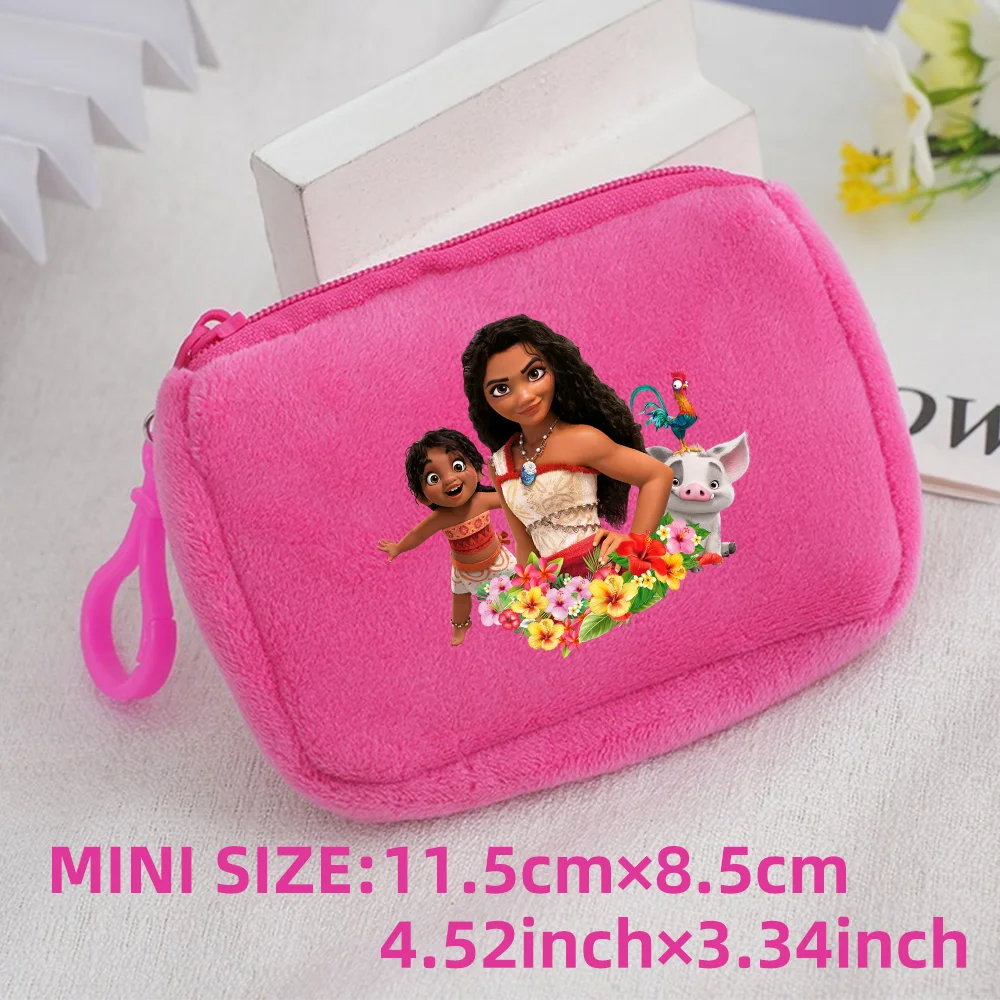 Moana DIY Coin Purse Zipper Mini Coin Key Bag Money Pocket Women Men Simple Coin Purse Small Wallet Kid Gift Pouch