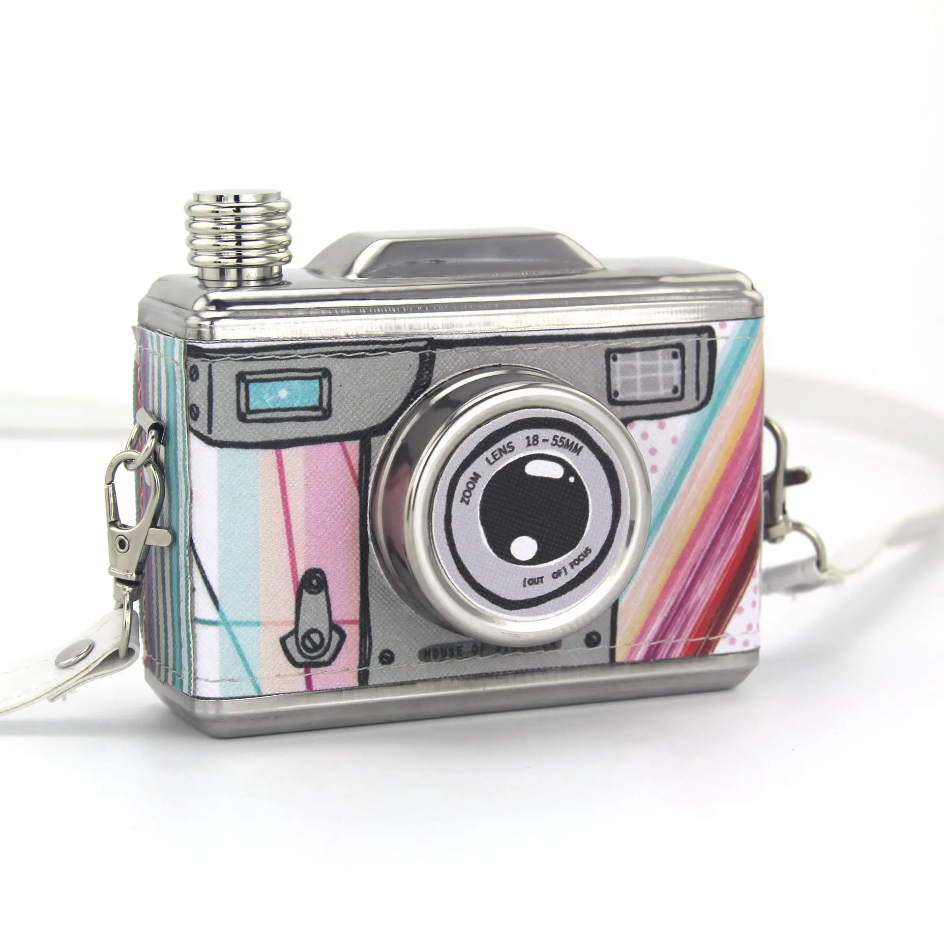 11 Oz Stainless Steel Hip Flask With Straps Hidden Flask For Liquor Disguised Alcohol Container Bottle Outdoor