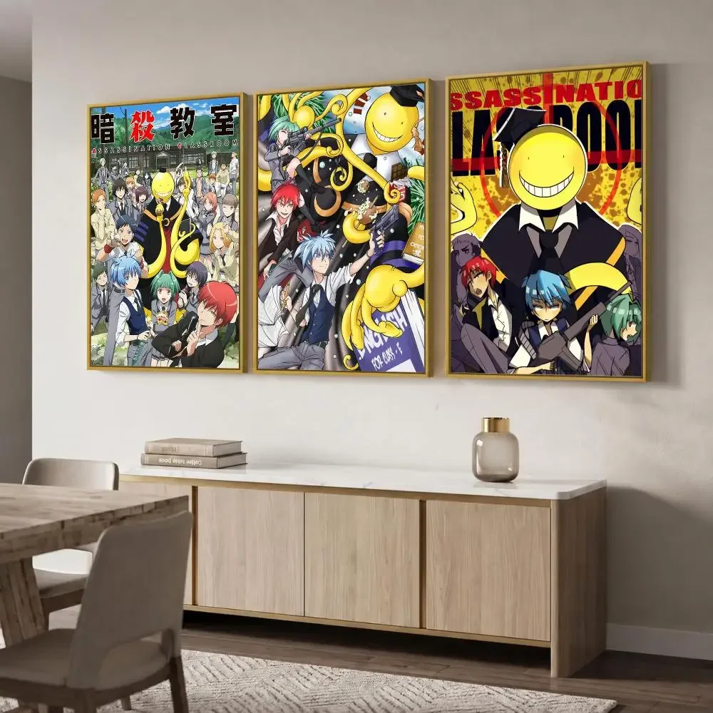A-Assassination C-Classroom Poster Wall Stickers Self Adhesive Mural Decals for Bedroom Living Room Apartment Home Decor Gift