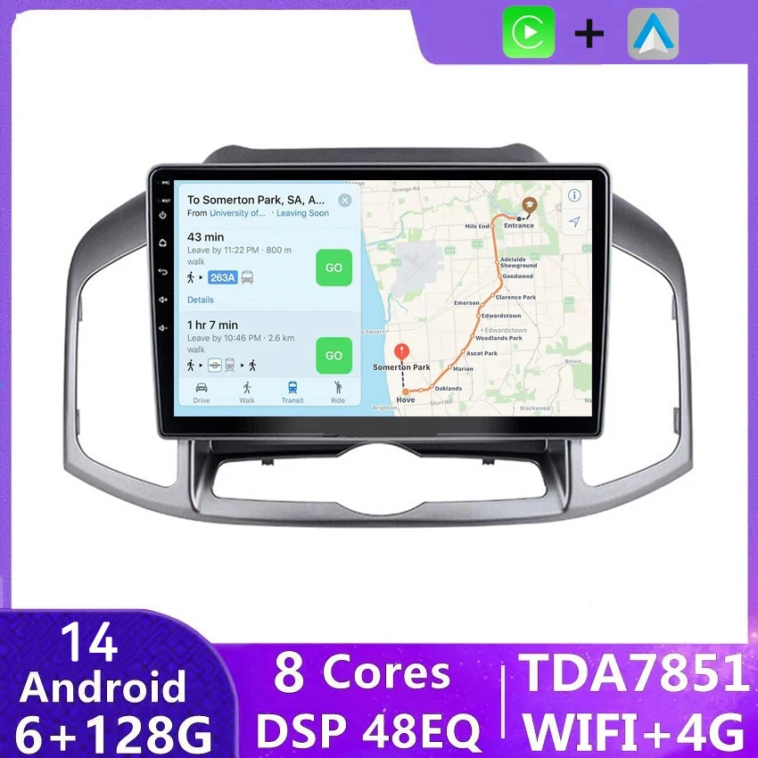 

Android 14 Player For Chevrolet Captiva 1 2011 2012-2015 2016 Car Radio Multimedia Monitor Screen Navigation Stereo Bluetooth 4G