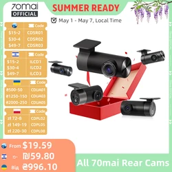 70mai Rear Cam RC06 RC12 RC14 RC22 RC24 RC41 Interior Cam FC02 for 70mai Dash Cam Dual-Channel Recording Parking Recording