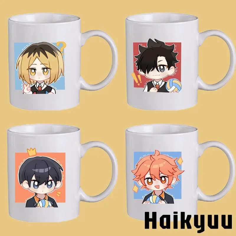 Haikyuu Cartoon Doujin Surrounding Hinata Shoyo Kozume Kenma Tetsurou Kuroo Tobio Kageyama Ceramics Mug Animation Coffee Cup