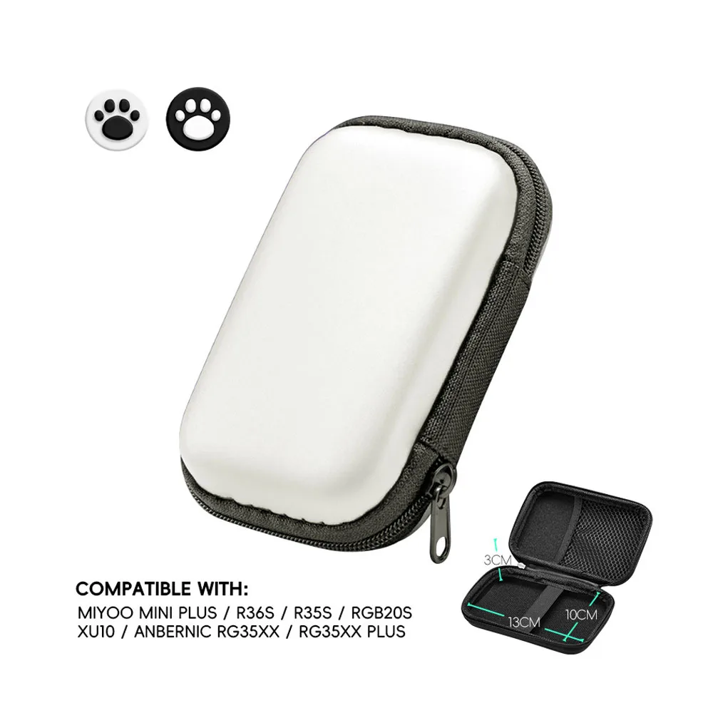 EVA 휴대용 하드 쉘 가방, 휴대용 미니 게임 콘솔 보호 가방, 보관 가방, 충격 방지 보호 케이스, R35S, R36S