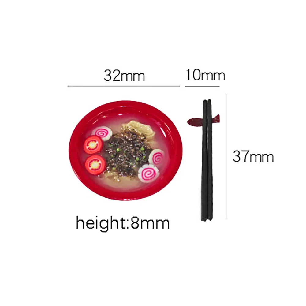 1Pcs 1/12 Dollhouse Japanese Ramen Bowl Model Mini Chopstick Food Toy for Doll House Accessories Decoration ob11 bjd