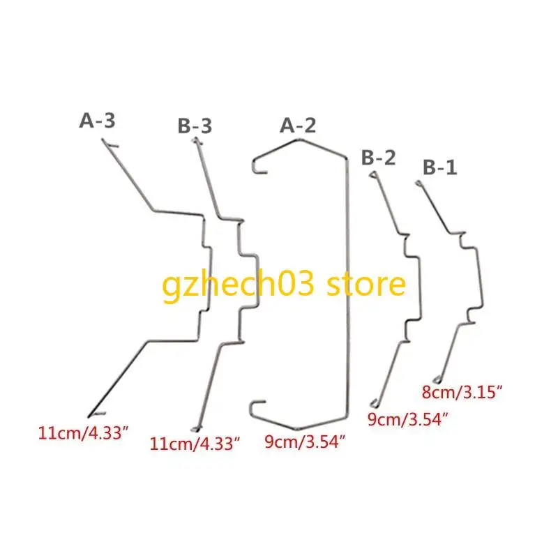 G2AC CPU Radiator Fan Hook Fixed Bracket Fan Buckle Elastic Stainless Steel Fan Buckle 2Pcs/ Set