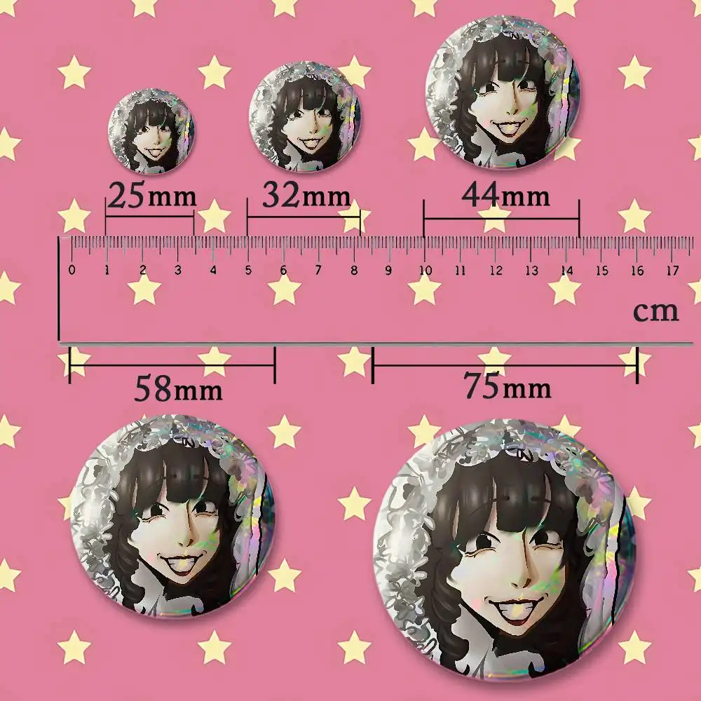 HD Print Badges Pretty Round Display R-Rosemary W-Walten Brooches IP merchandise 32mm 58mm 75mm 44mm 25mm