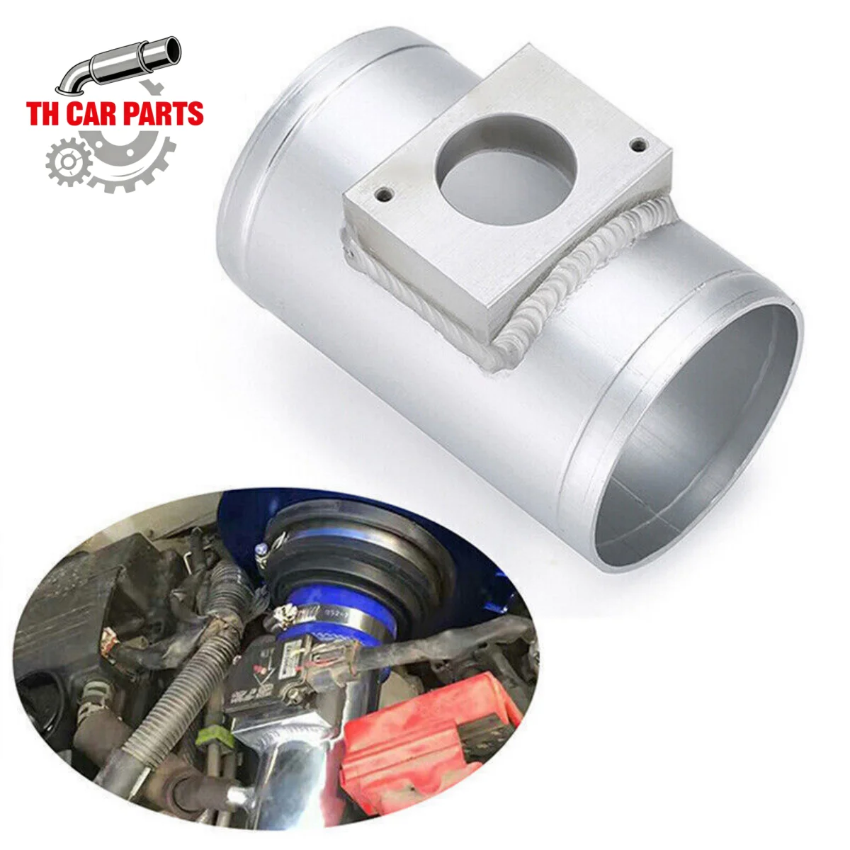 Mass Air Flow Sensor Mount Adapter for Mitsubishi ASX Lancer Air Flow Meter Flange Base