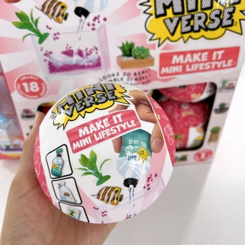 

Mga Mini Verse Make It Mini Lifestyle Miniature Scene Surprise Mystery Blind Box Ball Kids Gifts Toy Model Anime Figures Collect
