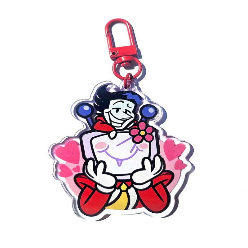 Spamtenna Acrylic Keychain Cute cartoon Game Character Pendant Collectible Keyring for Fans