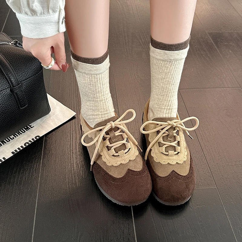 Little Girls Lace Trim Casual Shoes 2026 New Winter Kids Retro Style Trainers Soft Sole Trendy Versatile Chic School Daily Wear