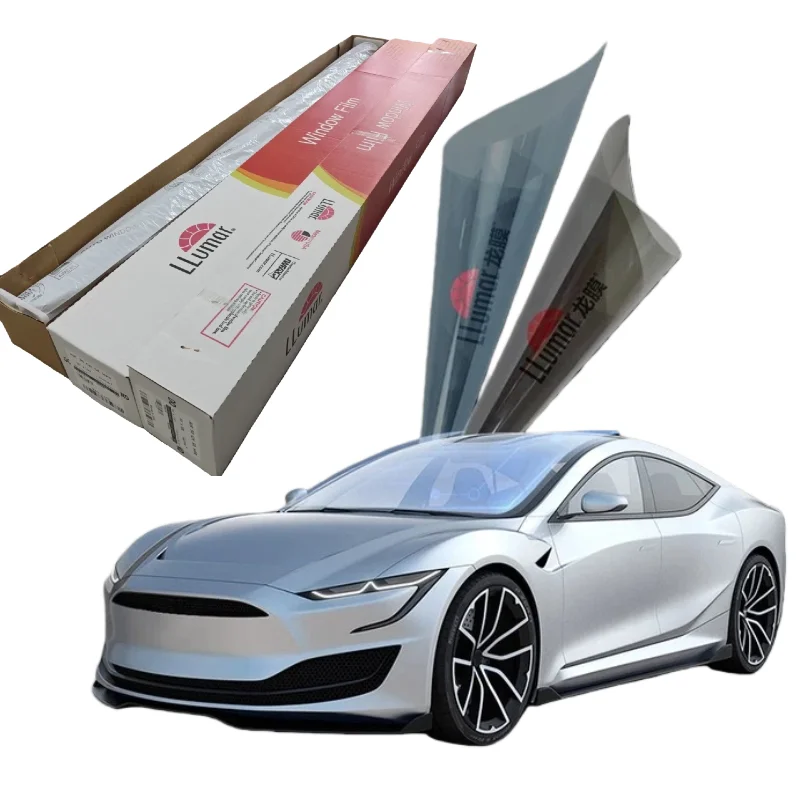 import.Lluamr car window film, anti-glare, heat insulation, UV-blocking window film, car film 2Mil 152CM*30M ROLL
