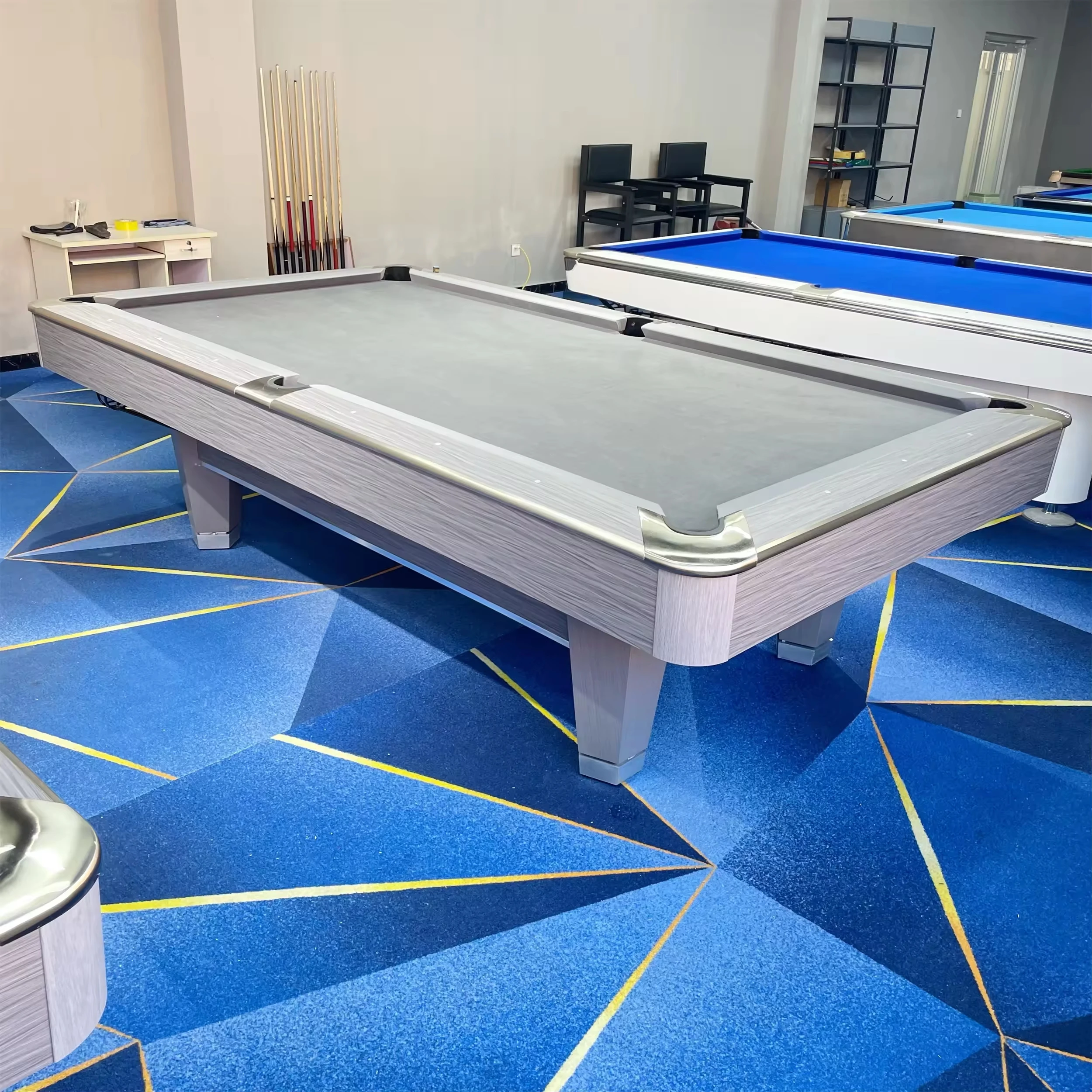 Professional Slate Pool Table, 7ft Foldable Billiard Table, Sturdy Home Entertainment Pool Table for Indoor Game Room