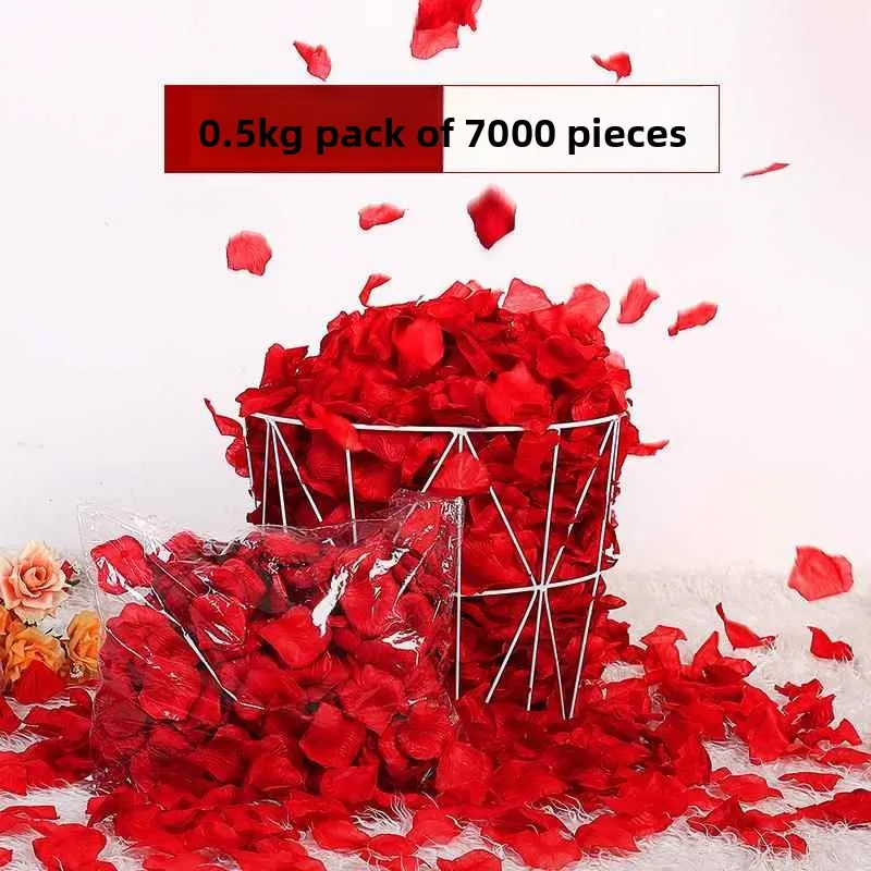 

Романтические украшения из лепестков роз, искусственные цветы для свадебных предложений, подарок на День святого Валентина, декор для свадебной комнаты