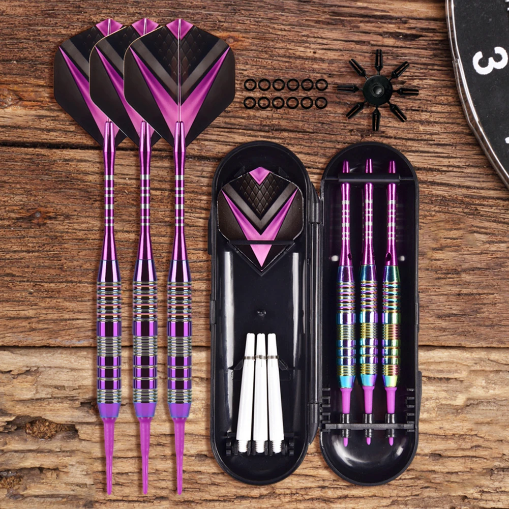 

Набор дротиков для метания мишеней, 3 шт., с защитниками для полетов, набор дротиков с пластиковым наконечником