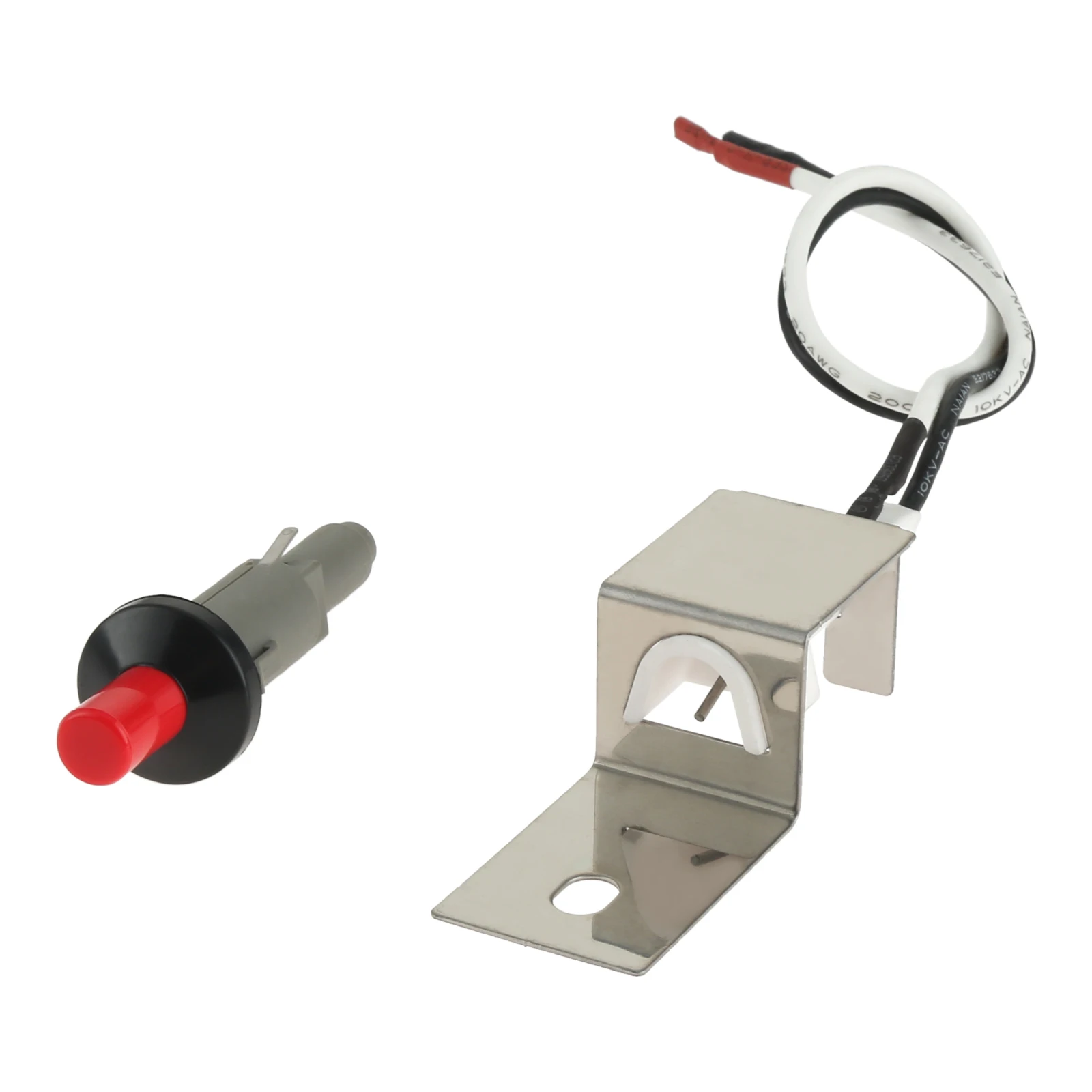 30cm Propane Gas Fire Pit Igniter Assembly Push Button Piezo Grill Igniter fit for Weber Q100 Q200 Gas Grill Weber 80462 Ignitor