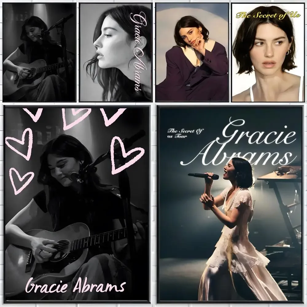 Singer Pop Gracie Abrams Poster Distinct Home Decor Concepts Chic Indoor Art Pieces