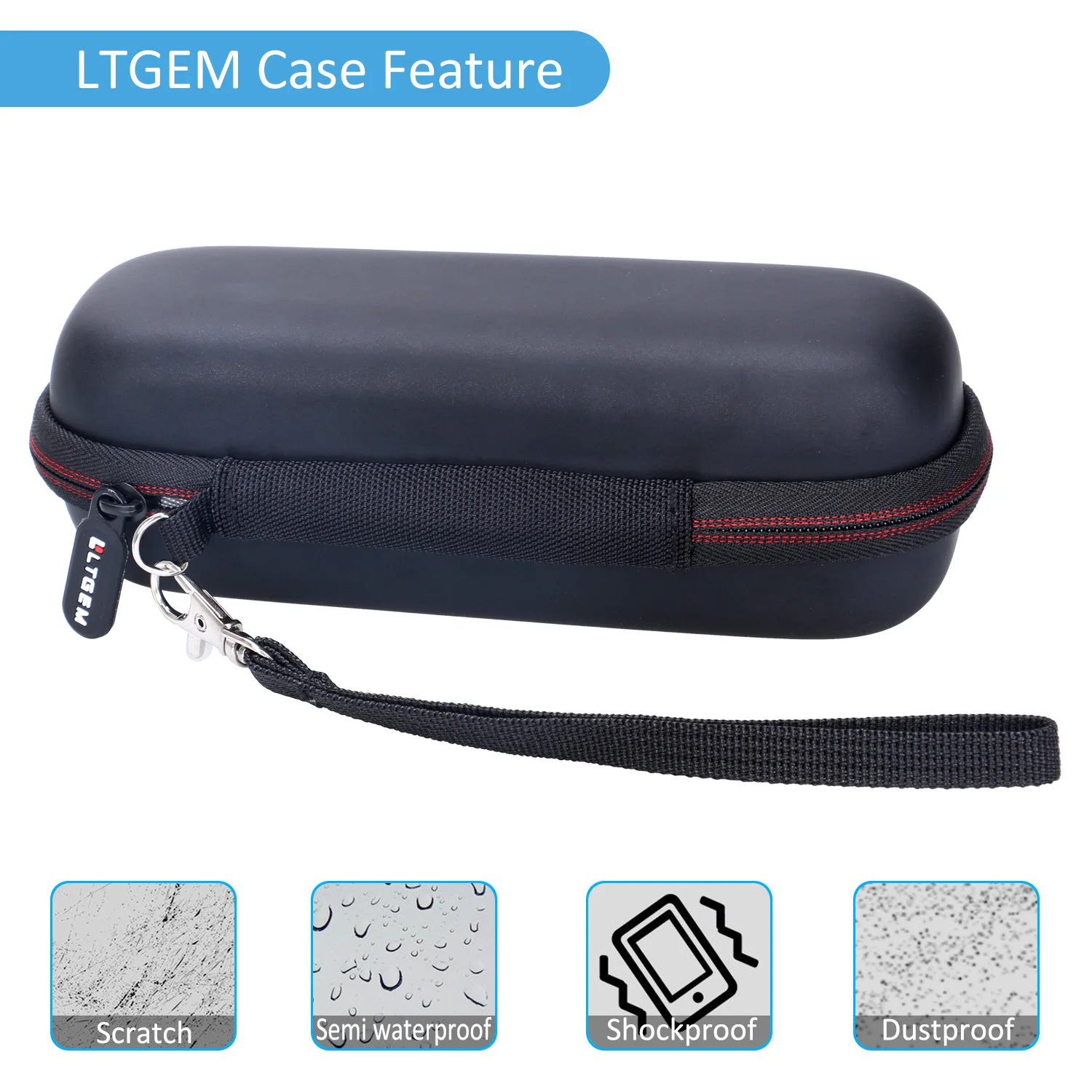 LTGEM EVA Hard Carrying Case for Zoom H1n/Zoom H1essential/H1 Handy Portable Digital Recorder