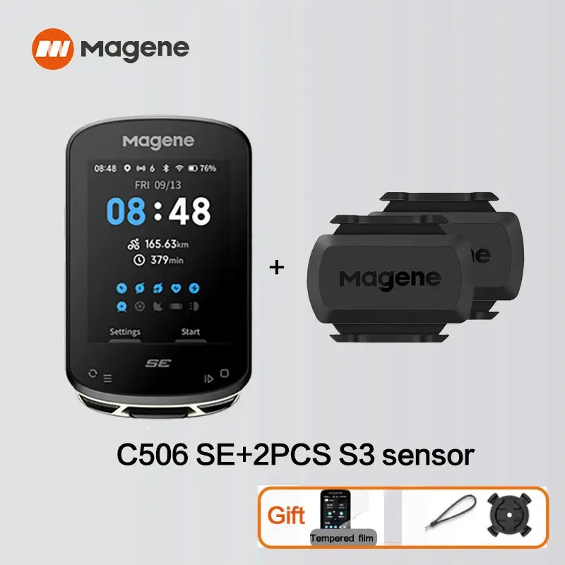 Magene GPS Fietscomputer C506 SE Navigatie WiFi Snelheidsmeter Fietsen Digitale Stopwatch 2.4 Kilometerteller Bluetooth Ant Indoor