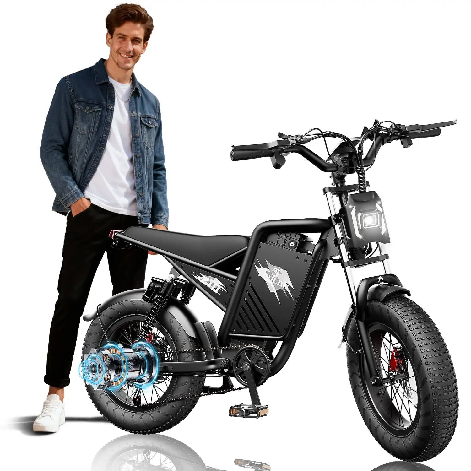 Electric Bike for Adults & Teens UL2849 Certified 250W Motor 20MPH Commuter E-Bike, Customized