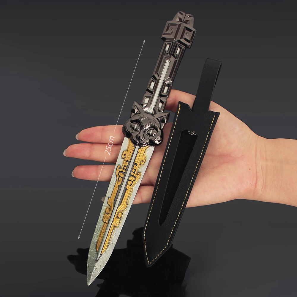 ดาบฮอว์กคลอว์เดลต้าฟอร์ซ ขนาด 25 ซม. ของเล่นคอสเพลย์ ดาบคาตานะ อนิเมะ เกม พวงกุญแจ ซามูไร ของขวัญ ของเล่นสำหรับเด็กผู้ชาย