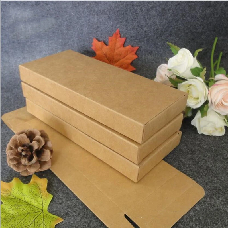 10pcs Flat Type 350gsm Papercard Kraft Box For Masks/postcards/photos/envelope/phone case Packaging Paper Box