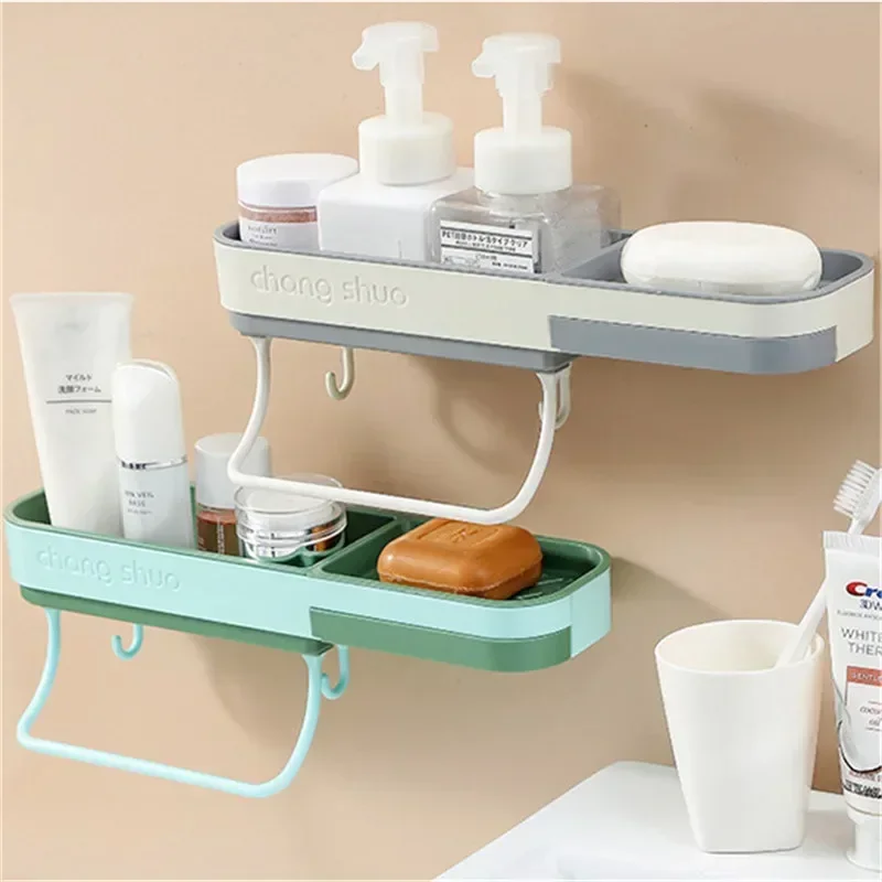 

Toilet Rack Bathroom Washstand Toilet Wall Mounted Non Perforated Soap Box Soap Box Towel Rack Toilet Kitchen Storage Rack