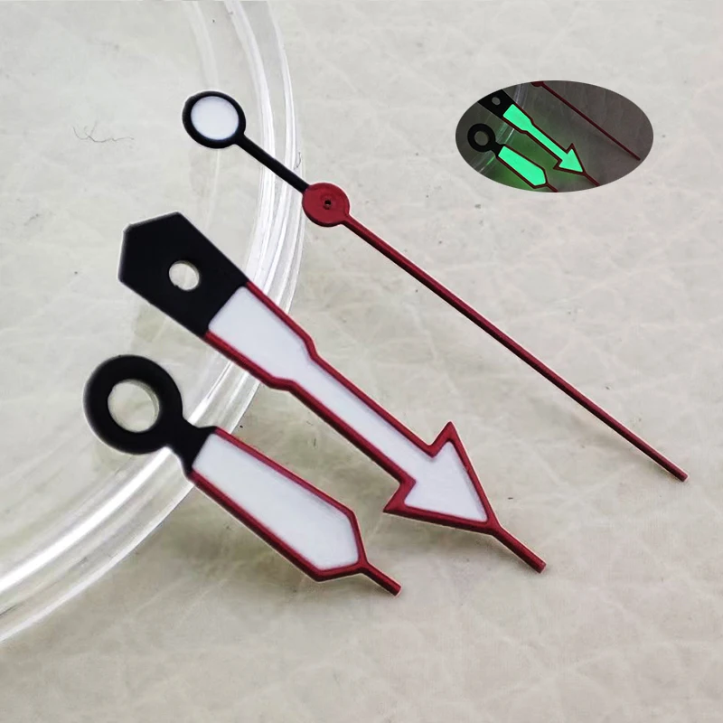 

Watch Hands Accessories Yellow & White with Green Night Light Suitable for Japanese NH35/36/4R/7S Mechanical Movement