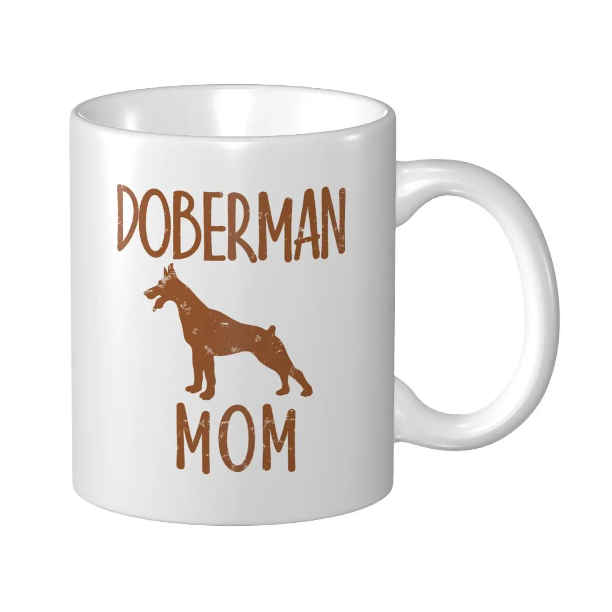 Mark Cup Mug Vintage Doberman mamá regalo perro propietario Pinschers Dobie madre tazas de café té leche taza de agua tazas de viaje Oficina hogar