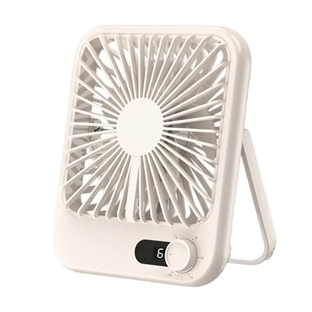 Portable Desk Fan Rechargeable Fan Ultra-thin 180° Tilt Folding Personal Fan Ultra Quiet Table Fan For Room Home