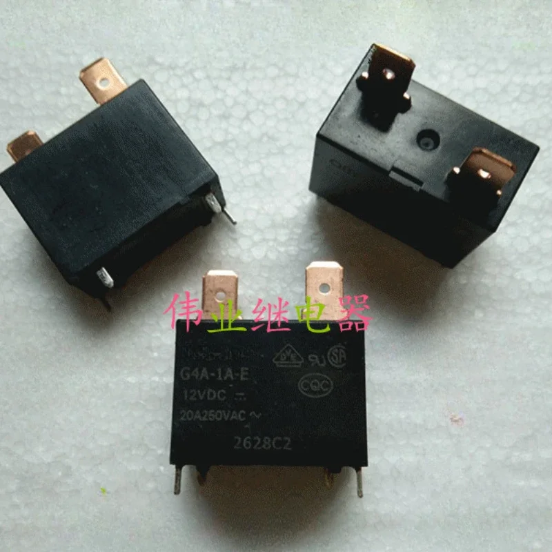 （Brand-new）1pcs/lot 100% original genuine relay:G4A-1A-E 12VDC G4A-1A-E-CN 12VDC power relay 20A 4pins